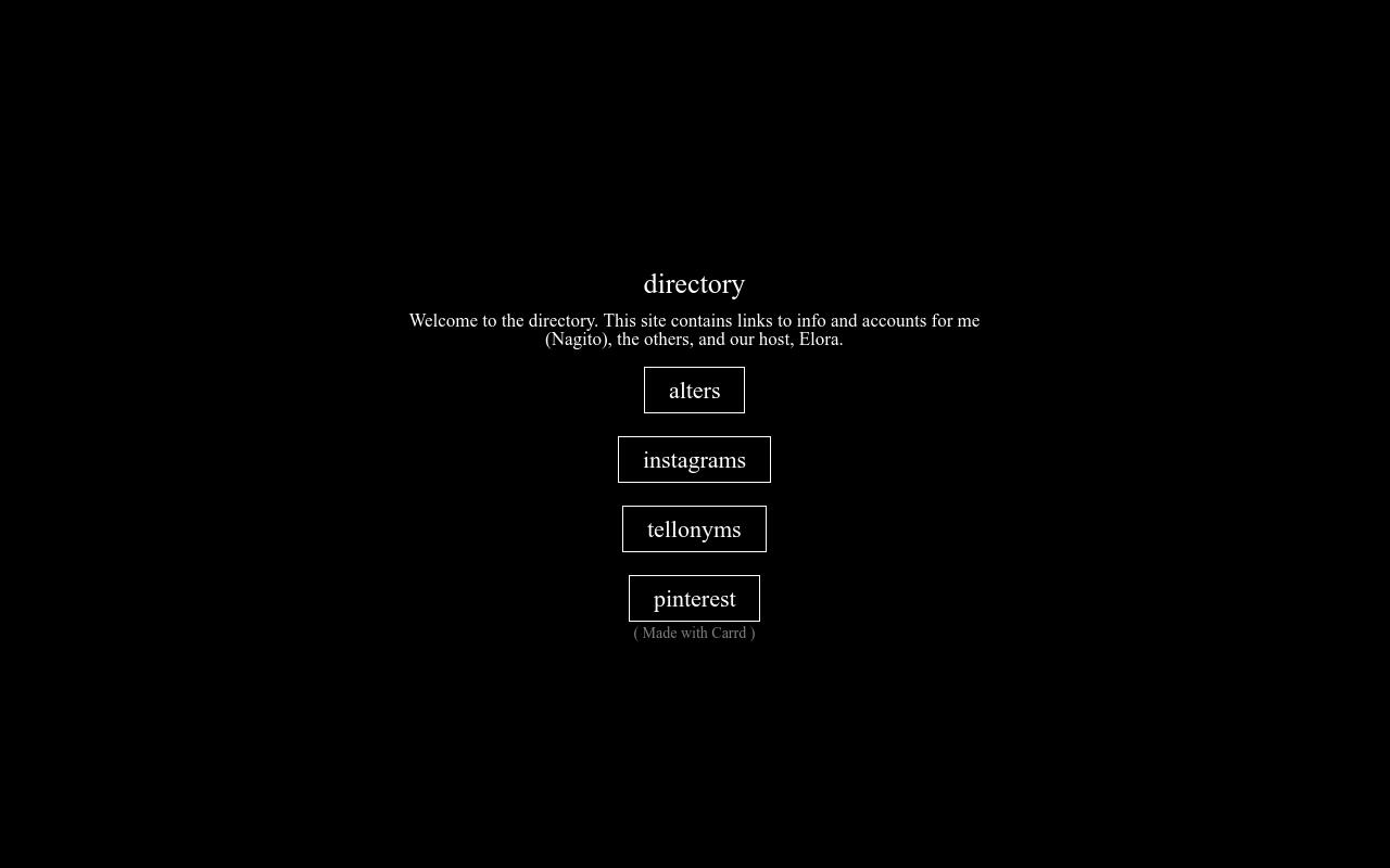 Carrd profile picture for @directory